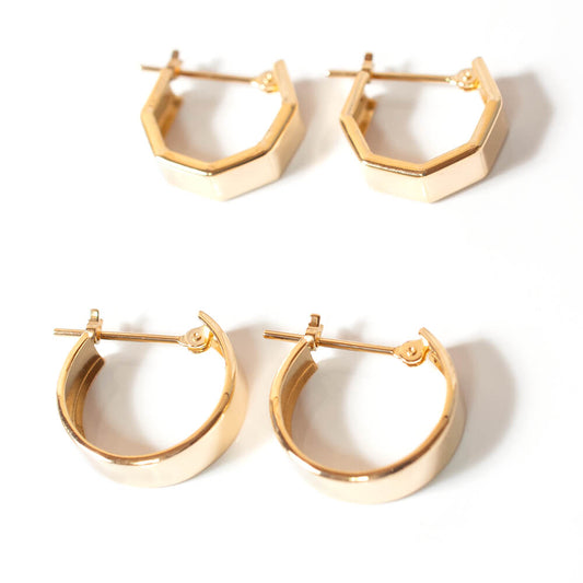 18K Huggie Hoop Earrings| SOLUA