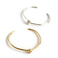 18K Gold Plated Sterling Silver Tight Knot Bangle | OBLIGA