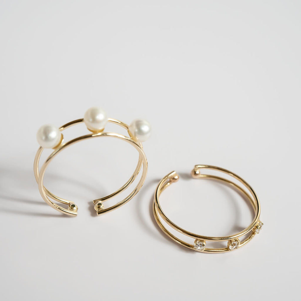 10K Gold Double Line Ear Cuff | JEMMY