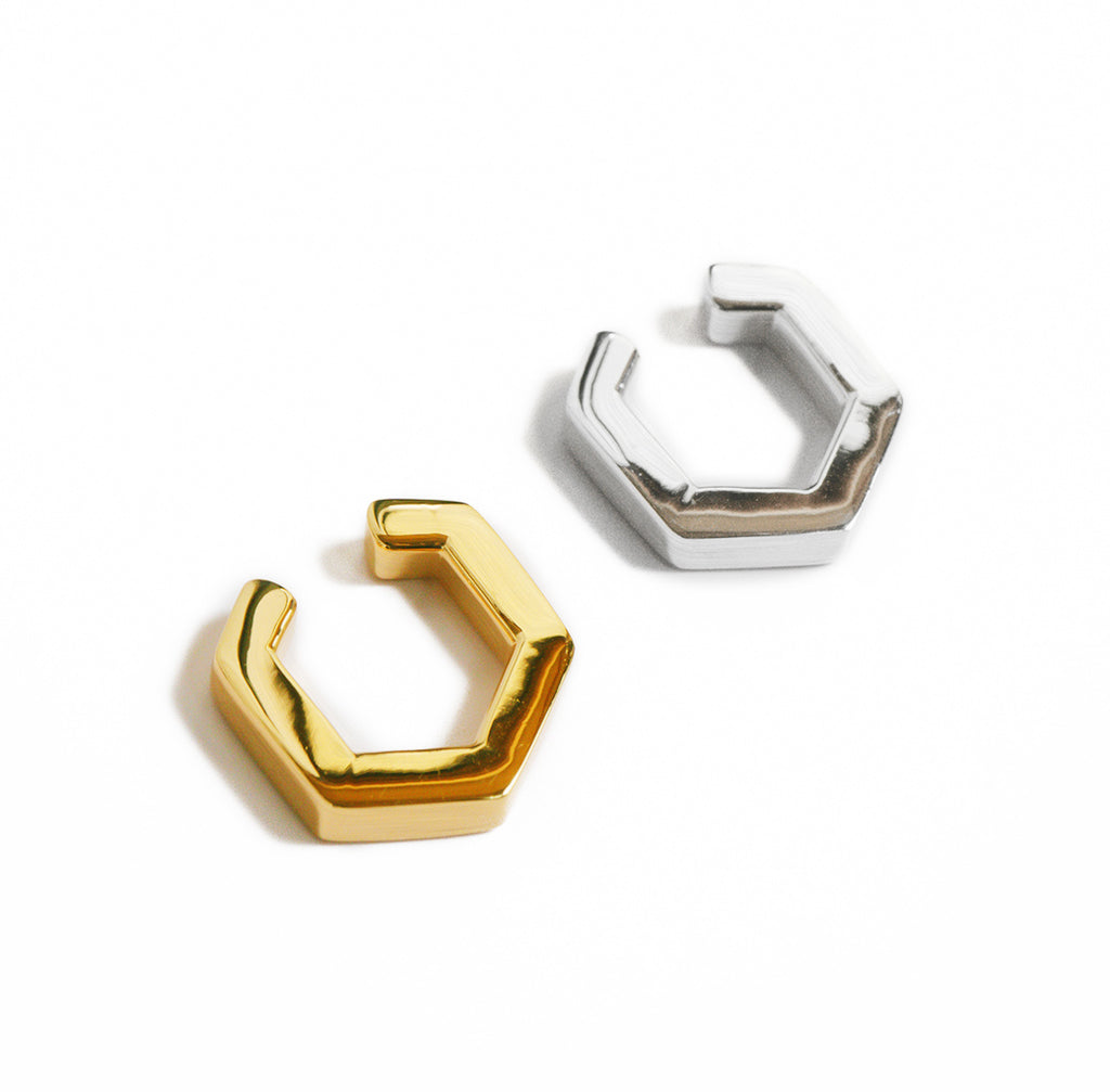 Hexagon Flat Earcuff | TENRIKKA