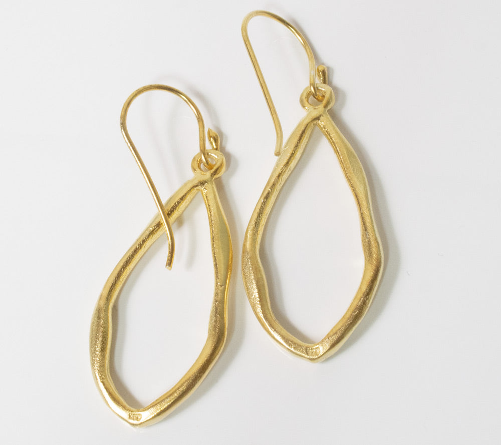 Silver925 Leaf Shape Hook Earrings | LINOZA