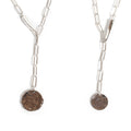 18K Gold Plated Sterling Silver Boxchain Coin Necklace | NOVAC-BLANCA
