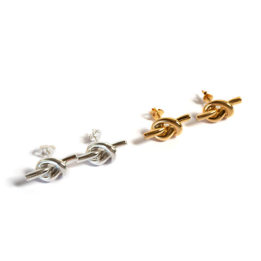 Silver925 Love Knot Earrings | PUPULIMA