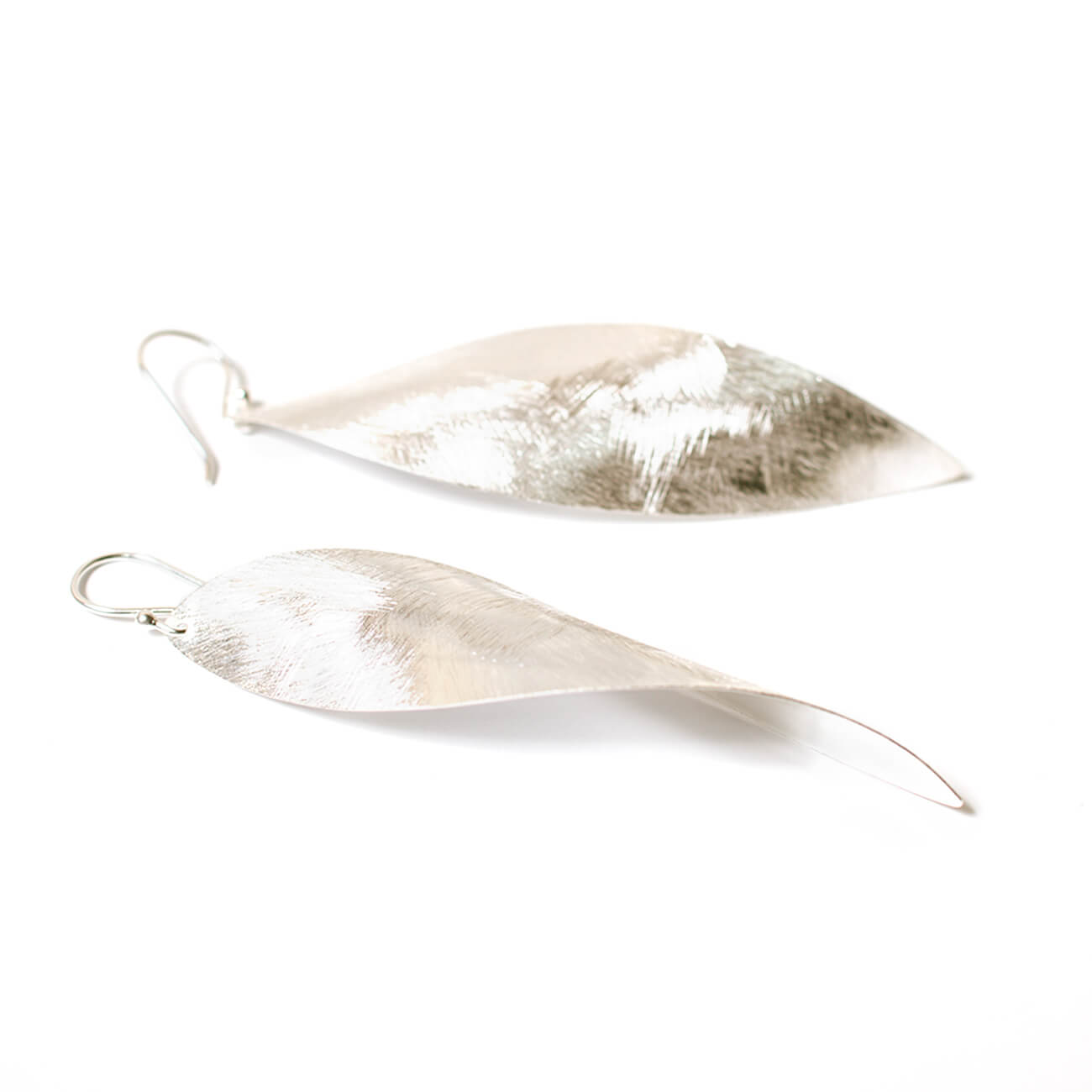 Silver925 Leaf Plate Swing Earrings | RIDO