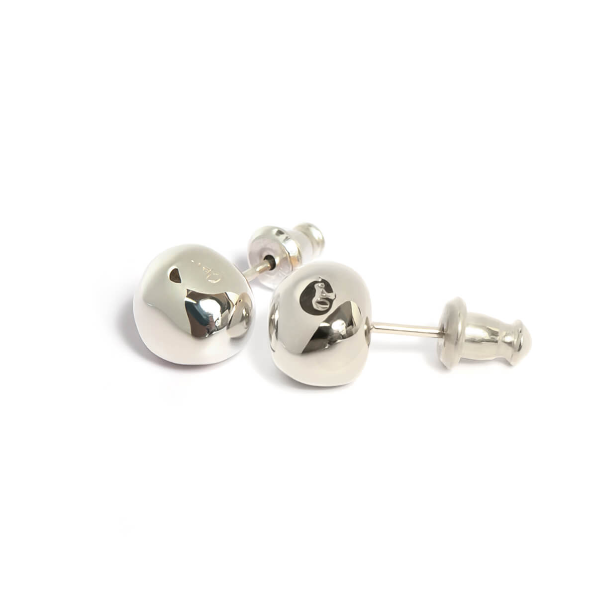 Silver925 Wonky Ball Earrings | MALVEE