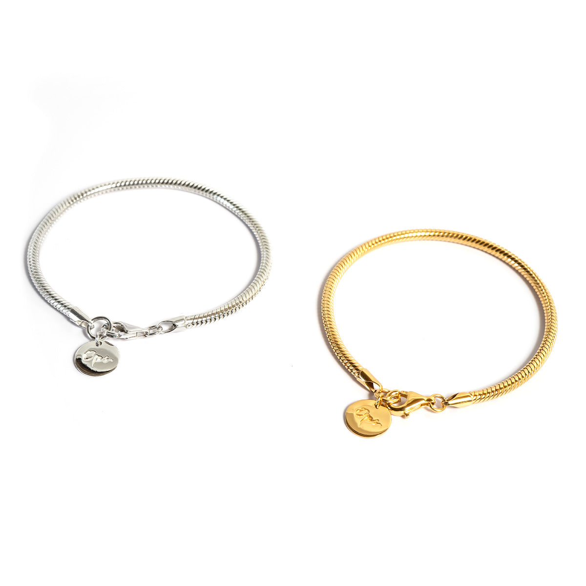 18K Gold Plated Sterling Silver Snake Chain Bracelet | VENEC-BULKY