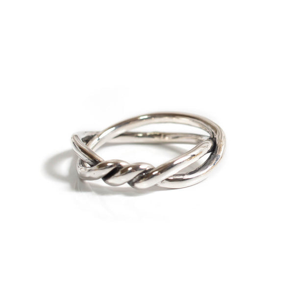 Silver925 Twisted Round Ring | VERADONI