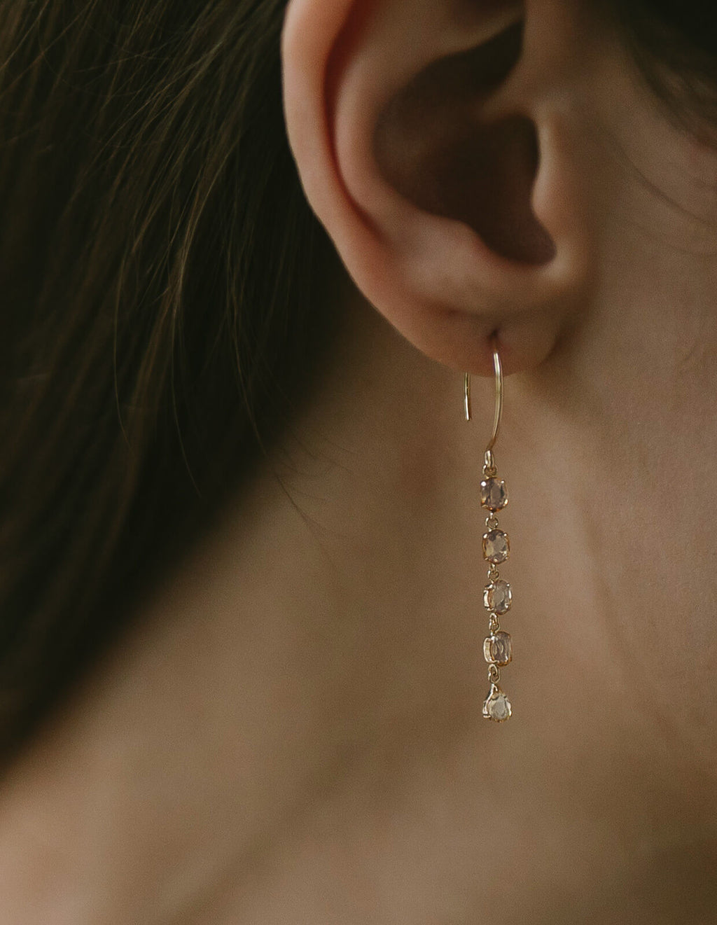 5 Stations Gemstone Earring | TRESOR CINQ