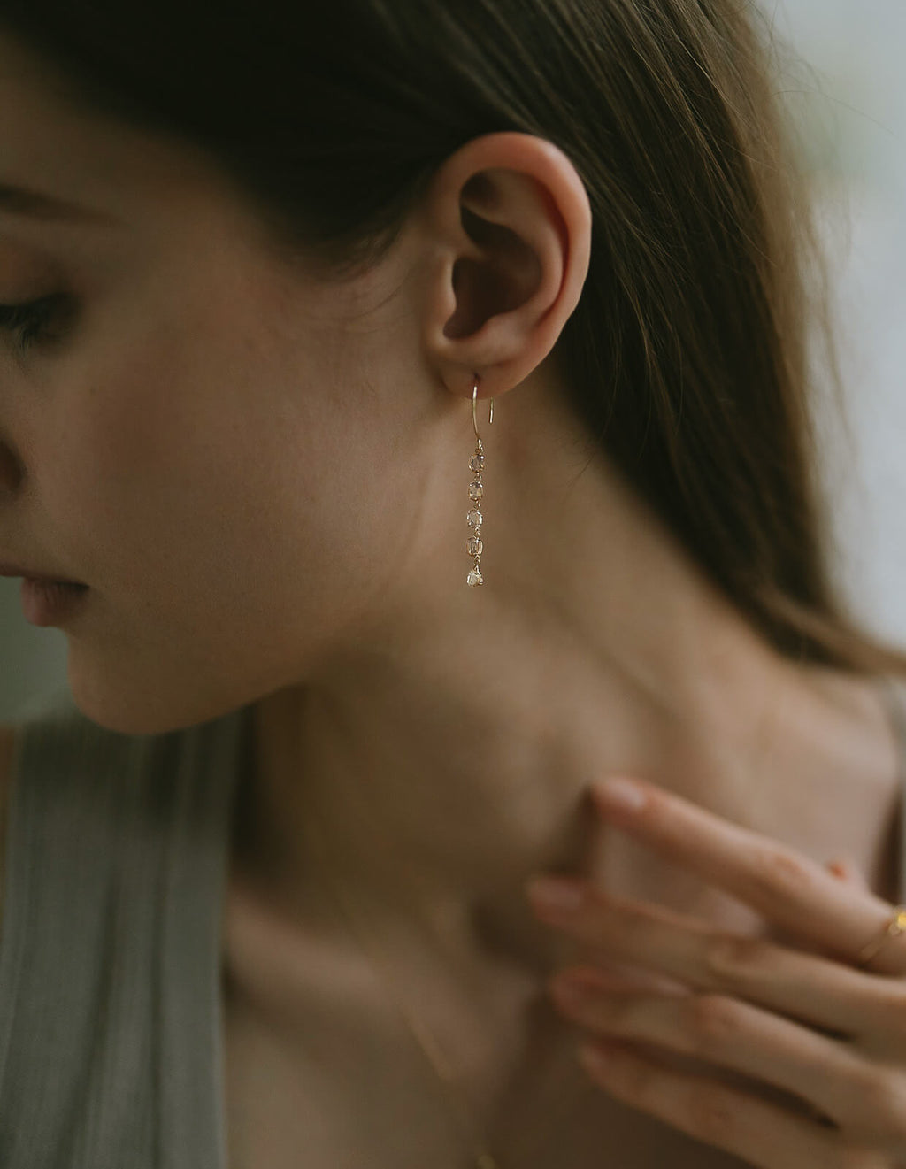 5 Stations Gemstone Earring | TRESOR CINQ