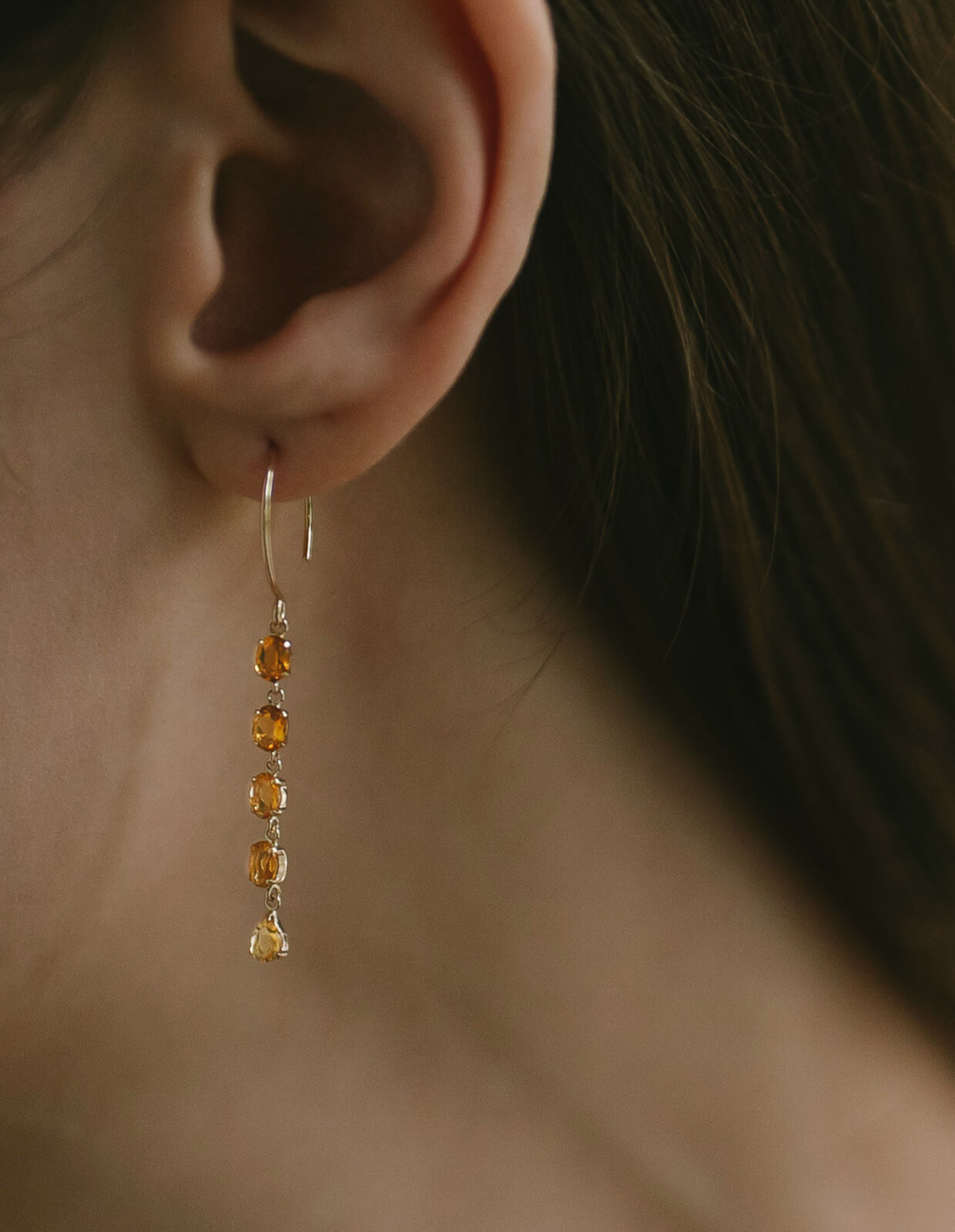 5 Stations Gemstone Earring | TRESOR CINQ