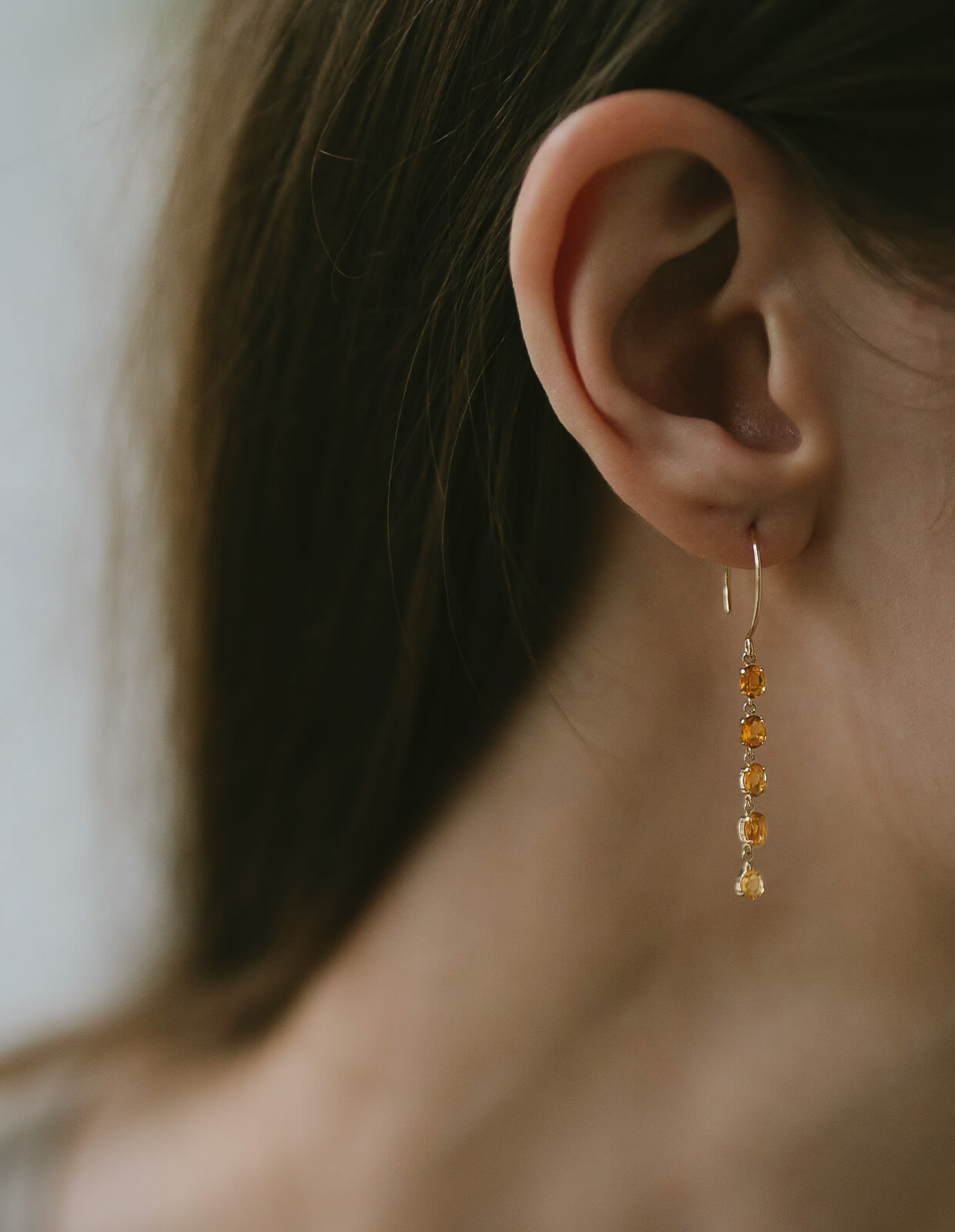5 Stations Gemstone Earring | TRESOR CINQ