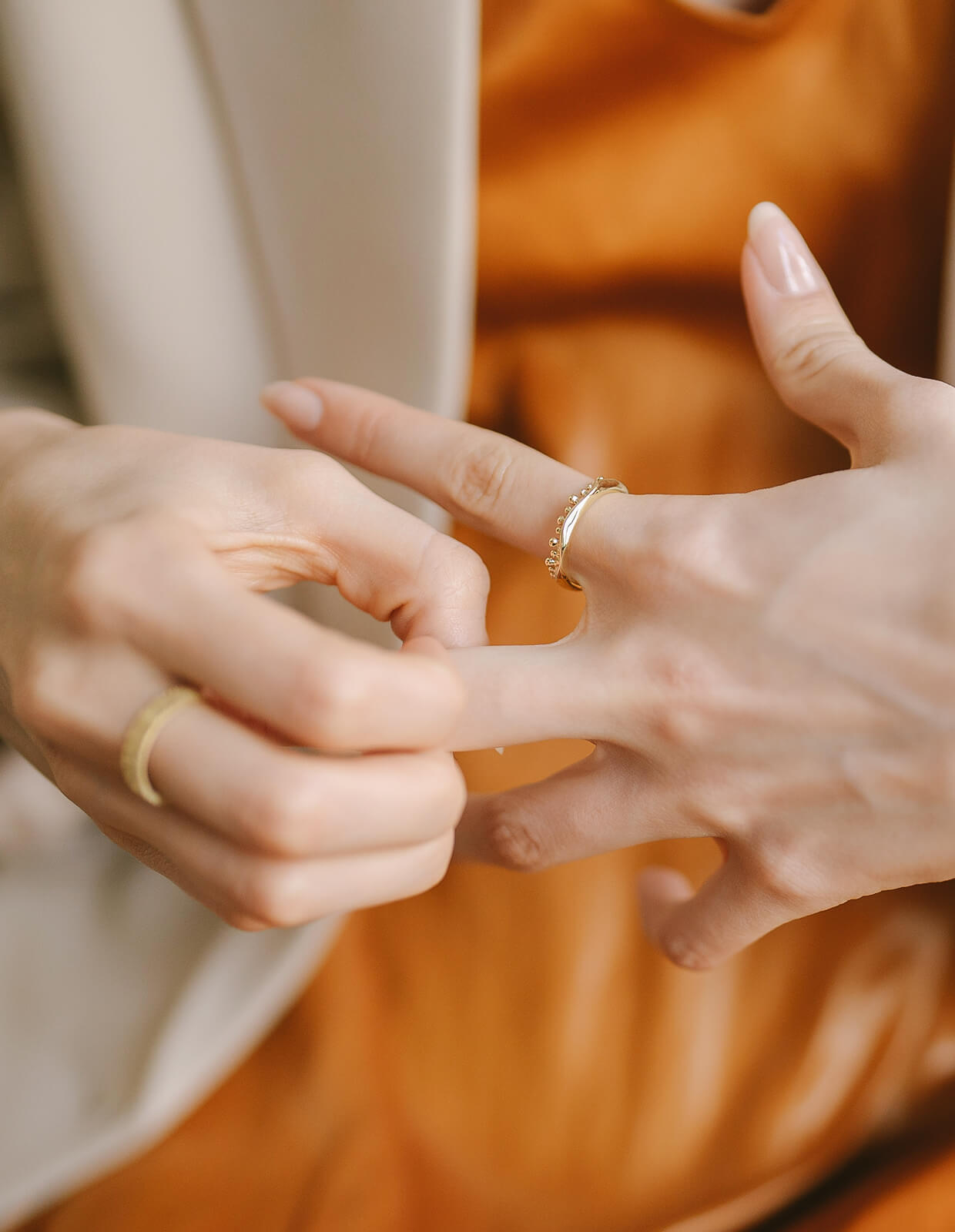 18K Gold Plated Sterling Silver Water Crown Ring | MIELIKKI-PUDOTA