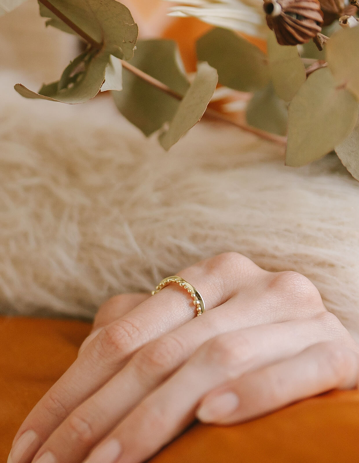 18K Gold Plated Sterling Silver Water Crown Ring | MIELIKKI-PUDOTA