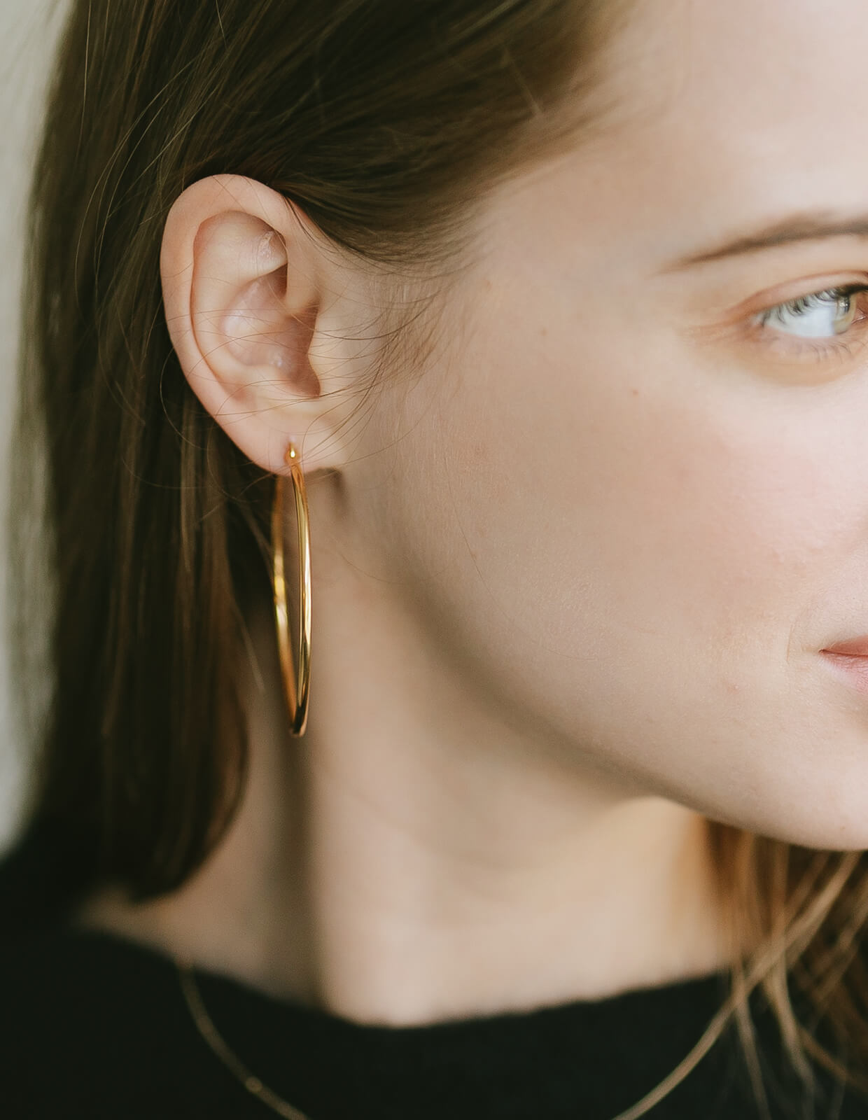 Classic Round Hoop Earrings | GIOOVE